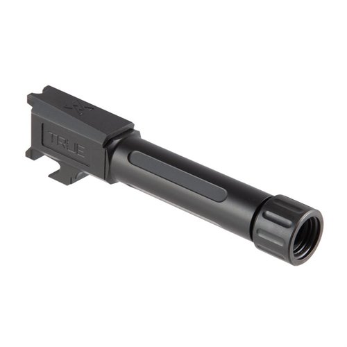 Verbessere deine Springfield Armory Hellcat mit einem hochwertigen, drop-in 9mm Threaded Barrel für Suppressoren und Mündungsbremsen, verfügbar in Schwarz Nitride.