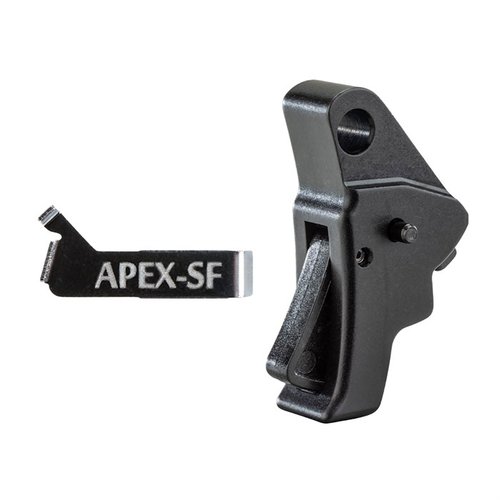 Verbessere deinen Slim Frame Glock mit dem Apex Tactical Action Enhancement Trigger Kit für einen leichteren Abzug, kürzere Abzugswege und sichere Handhabung.
