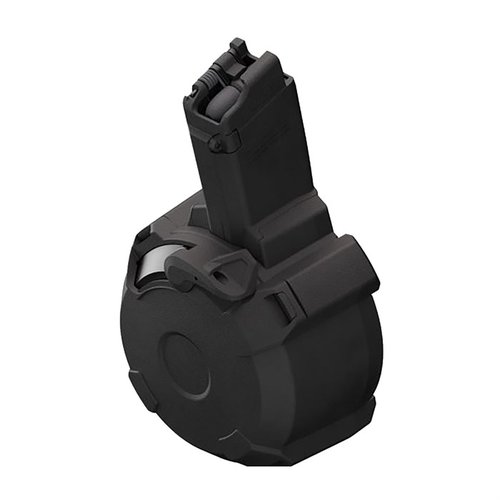 Das PMAG D-50 EV9 bietet dir eine zuverlässige 50-Schuss Kapazität, ein leichtes Design, einfache Handhabung und eine innovative Bolt Hold-Open-Funktion.