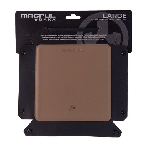Der DAKA Magnetic Field Tray von Magpul hält deine kleinen Teile sicher an ihrem Platz, ist robust und leicht zu verstauen – ideal für den Einsatz auf dem Schießstand.