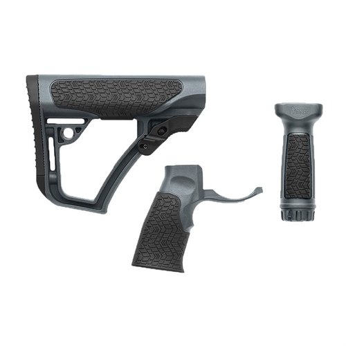 Der Daniel Defense AR-15 Buttstock aus glasfaserverstärktem Polymer bietet Komfort, reduziert Rückstoß und passt perfekt auf mil-spec Buffer-Tubes.