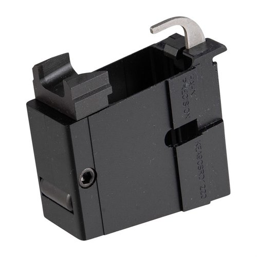 Mit dem 9mm Adapter für KE Arms KP-15/KE-15 kannst du Colt AR 9mm Magazine verwenden und deine Waffe einfach umrüsten. Perfekt für Colt/RRA 9mm Oberteile!