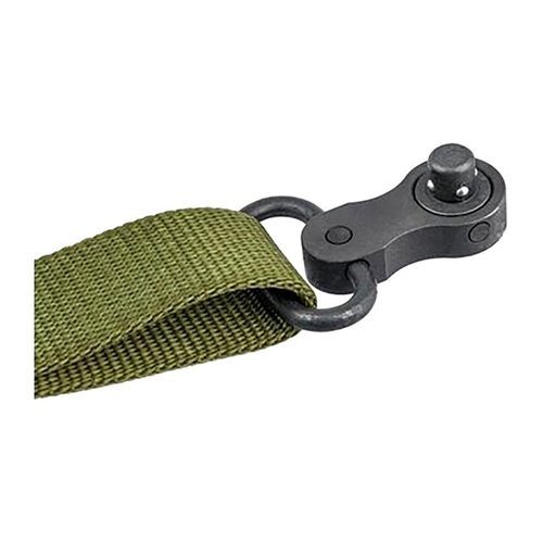 Der Tech Ten Tactical Swinger™ Sling Mount ermöglicht eine mühelose Bewegung von der starken zur schwachen Seite und bietet 220 Grad Drehung für maximale Flexibilität.