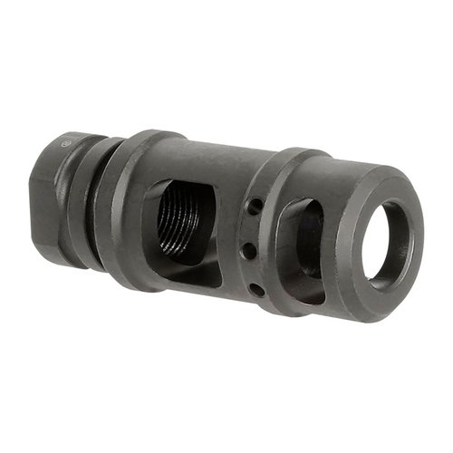 Der TWO CHAMBER MUZZLE BRAKE von MIDWEST INDUSTRIES reduziert den Mündungsaufstieg und ist perfekt für Marlin und Henry Lever Guns. Hergestellt aus Werkzeugstahl, 100% Made in USA.