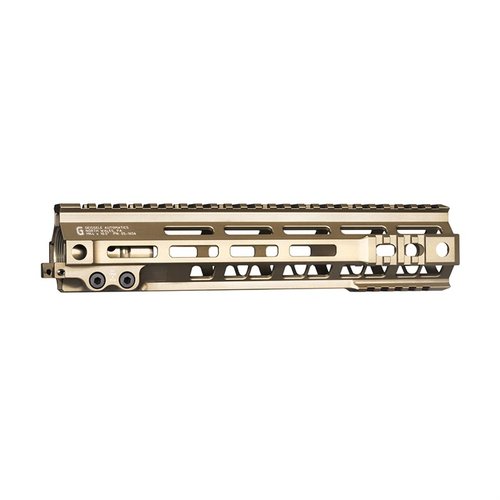 Die MK4 M-LOK Rail von Geissele ist ultraleicht, bietet maximale Wärmeableitung und Modularität durch M-LOK Slots für vielseitige Zubehörmontagen.