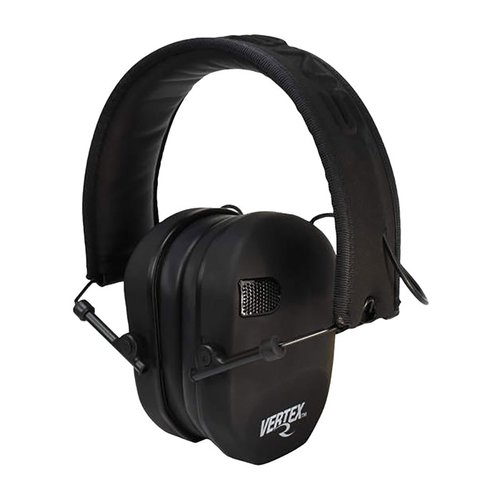 Die Radians Vertex™ Electronic Low-Profile Earmuffs bieten dir optimalen Hörschutz mit Dual-Mikrofonen, schneller Ladezeit und einem kompakten, faltbaren Design.