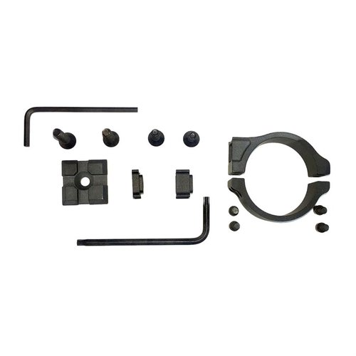 Die Long Range Arms Send It Scope Tube Mounting Rings ermöglichen dir, dein Send iT Leveling System einfach an Standard-Riflescope-Rohren zu befestigen, in mattschwarz.