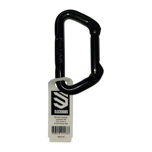 Der NON-LOCKING CARABINER von BLACKHAWK ist aus leichtem Aluminium gefertigt und ideal für schnelle Anwendungen, wo du eine zuverlässige Verbindung benötigst.