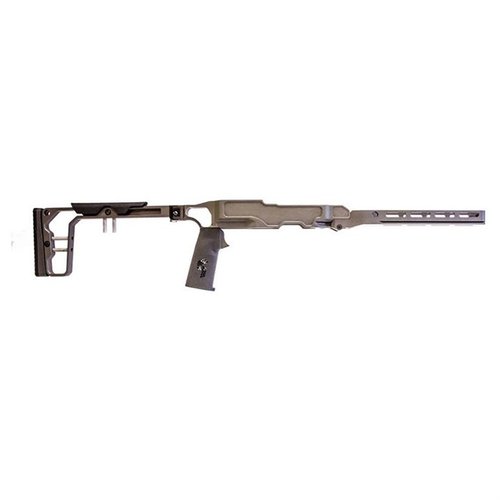 Das LaChassis 10/22 bietet ein leichtes, modulares Design mit verstellbarem Faltstock, M-Lok Handguard und präziser Befestigung für dein 10/22® Gewehr.