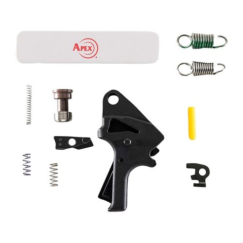 Verbessere dein M&P M2.0 mit dem Apex Forward Set Trigger Kit: reduziere den Abzugsgewicht um 2 lbs, verkürze die Abzugswege und genieße einen glatten Abzug.