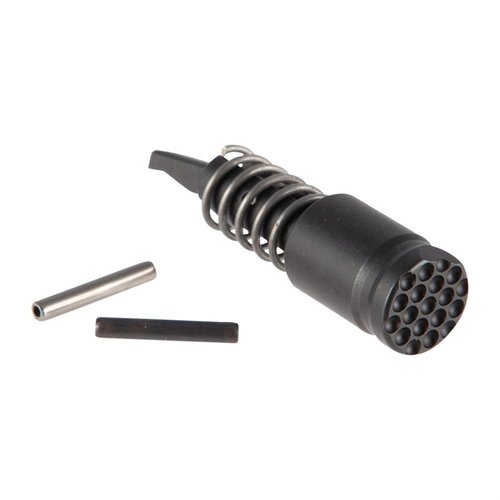 Der AR-15 Low Drag Forward Assist ist ein rimloser, schnittfreier Vorwärtsanschlag, der für beidhändige Ladegriffe optimiert ist und aus hitzebehandeltem 4130 Stahl gefertigt ist.