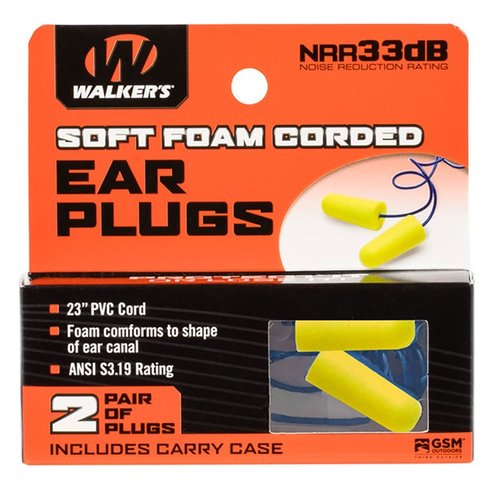 Die Walkers Corded Foam Ear Plugs bieten 32 dB Geräuschreduzierung und bleiben dank der Schnur immer an Ort und Stelle – perfekt für Schützen wie dich!