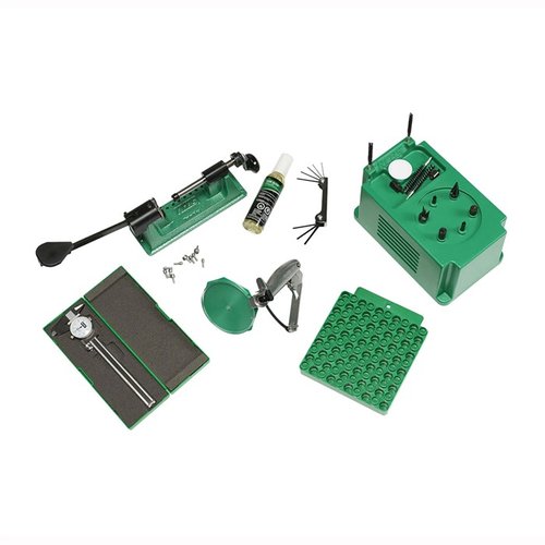 Das CASE PREPARATION KIT von RCBS bietet dir alles, was du zur perfekten Vorbereitung von Hülsen brauchst: Brass Boss, Case Loading Block, Manual Case Trimmer und mehr!
