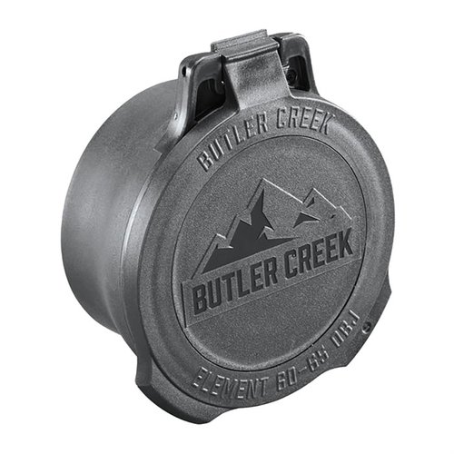 Die Butler Creek Element Scope Caps sind extrem robust mit einem Multi-Flex-Sleeve und bieten ein ausklappbares Dope-Disk für Wind- und Höheninformationen.