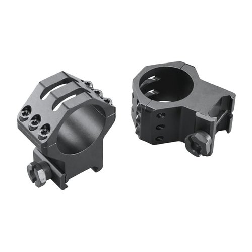 Die SIX-HOLE SKELTON RINGS von WEAVER bieten eine robuste und leichte Lösung für deine 30mm Optiken, ideal für präzises Zielen und hohe Stabilität.