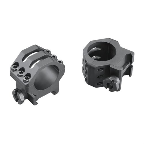 Die SIX-HOLE PICATINNY RINGS bieten maximale Sicherheit mit 6 Torx-Schrauben, einer verbesserten Picatinny-Crossbolt-Konstruktion und einer robusten Type-III-Anodisierung.