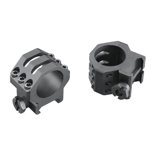 Die SIX-HOLE PICATINNY RINGS bieten maximale Sicherheit mit 6 Schrauben, verbessertem Picatinny-Crossbolt, Typ-III-Anodisierung und rutschfesten Torx-Schrauben.