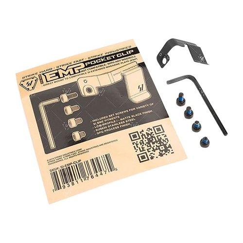 Der Strike Industries EMP Pocket Clip ermöglicht dir ein schnelles Tragen von Ersatzmagazinen, passend für Linkshänder und mit einfachem Zugriff. Perfekt für dein EDC!