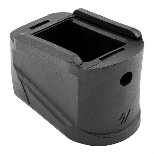 Die Strike Industries Extended Magazine Plate für HK VP9 ermöglicht ein schnelles Nachladen, bietet Platz für 5 zusätzliche 9mm Patronen und hat ein aggressives Design.