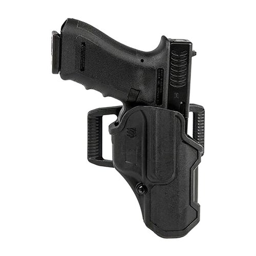 Das T-SERIES L2C Holster bietet sichere, schnelle Entnahme dank Thumb-Activated Retention und Master Grip Principle – ideal für stressige Situationen.