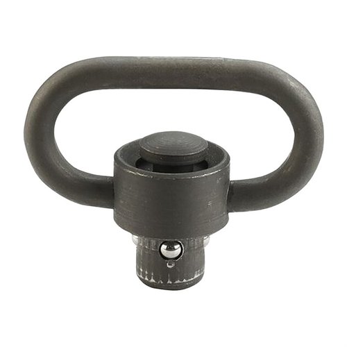 Der HD PUSH BUTTON SLING SWIVEL von BLACKHAWK ist kompatibel mit den meisten Push-Button-Montagepunkten und ermöglicht ein schnelles Anbringen oder Abnehmen des Slings.