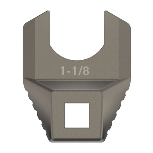 Der MASTER-FIT FREE-FLOAT BARREL NUT WRENCH ist aus titanbeschichtetem Edelstahl, passt auf ½” Torque-Wrench und bietet präzisen Halt ohne Verrutschen.