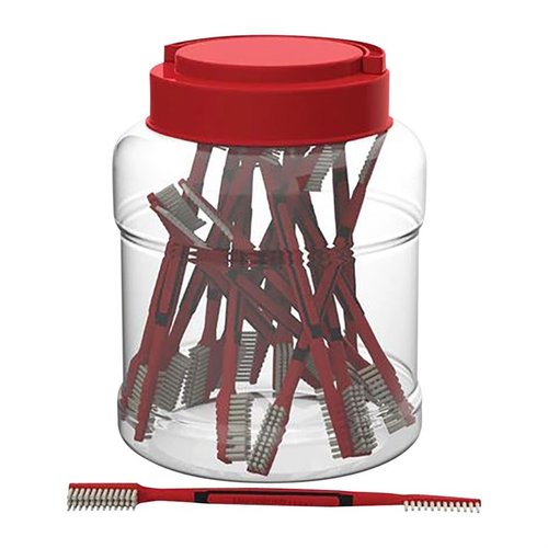 Die DUAL END NYLON CLEANING BRUSHES im 25er Set bieten ergonomische Griffe, sind sicher für empfindliche Blueing und Gravuren und lassen sich leicht im praktischen Tub verstauen.