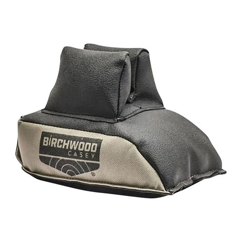Der UNIVERSAL REAR BAG von BIRCHWOOD CASEY bietet eine sichere Stütze mit hochwertigem Leder und strapazierfähigem Cordura, ideal für die meisten Frontrests.