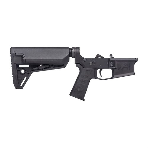 Der M4E1 Complete Lower Receiver bietet dir eine perfekte Basis für deinen AR15-Bau, inklusive MOE SL Grip und MOE SL-S Carbine Stock für optimale Leistung.