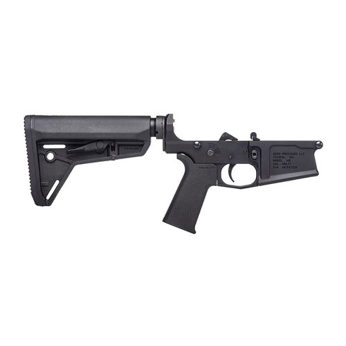 Der M5 Complete Lower Receiver ist die ideale Basis für deinen AR .308 Aufbau, ausgestattet mit MOE SL® Griff und Carbine Stock für optimale Leistung.