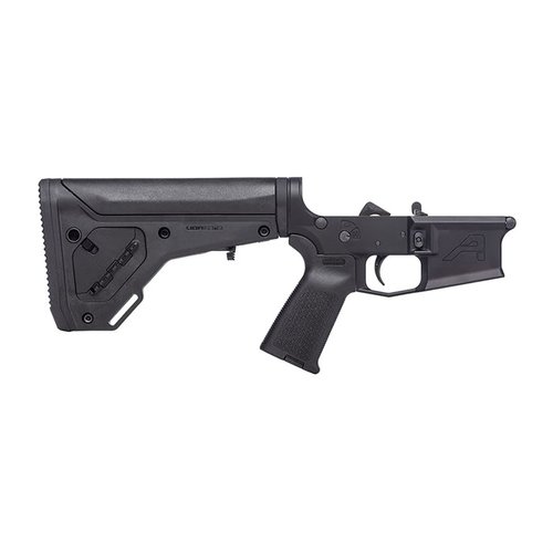 Der M4E1 Complete Lower Receiver bietet eine perfekte Basis für deinen AR15-Bau mit MOE® Grip, UBR® Gen2 Stock und hochwertigen 7075-T6 Aluminiumteilen.