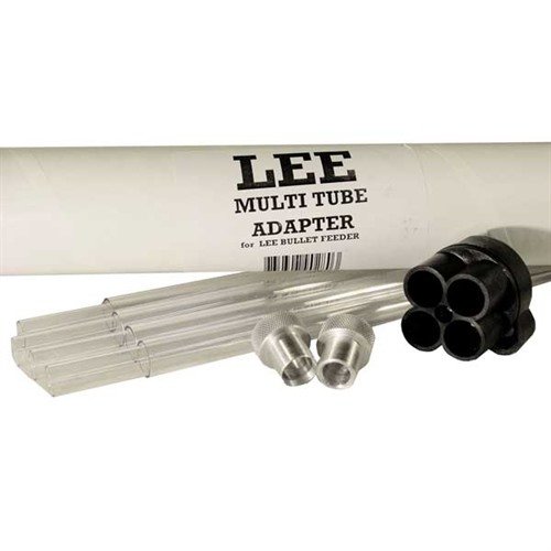 Der Lee Multi-Tube Feeder hat ein vier Röhren-Magazin, das bis zu 100 Geschosse fasst und sorgt für eine kontinuierliche Versorgung des Bullet Feeders.