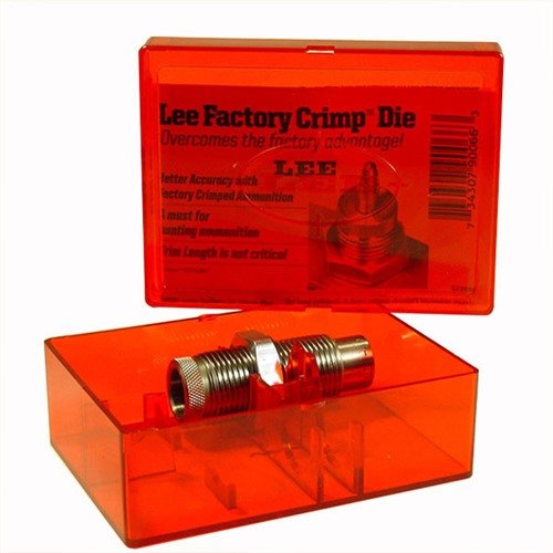 Mit der Lee Taper Crimp Die aus gehärtetem Stahl überwindest du Crimp-Probleme und sorgst dafür, dass deine Jacketed Bullets perfekt sitzen.