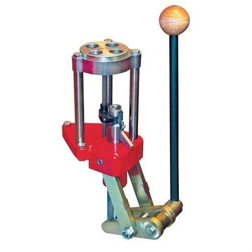 Die 4-HOLE CLASSIC TURRET PRESS von LEE PRECISION bietet eine robuste Bauweise, sanfte Bedienung und ein automatisches Indexsystem für effizientes Laden.