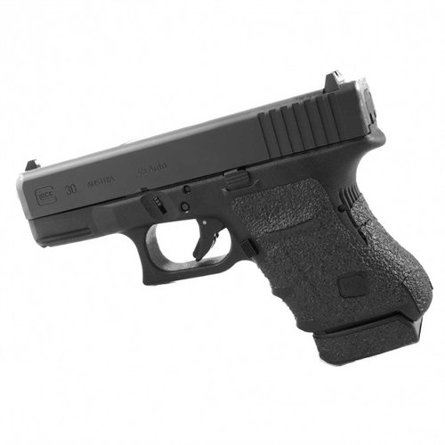 Verbessere den Grip deiner Glock 29SF, 30SF, 30S, 36 mit dem Talon Grip Tape – einfach anzubringen, nicht permanent und in Gummi- oder Granulat-Textur.
