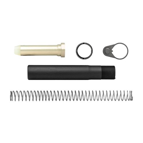 Das AR-15 Enhanced Pistol Buffer Kit bietet hochwertige mil-spec Komponenten, darunter ein 7075-T6 Aluminium Buffer Tube, Carbine Buffer und alles Made in the USA.