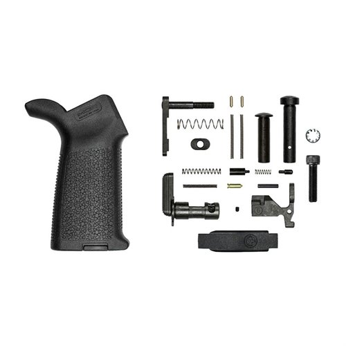 Das AR-15 MOE Lower Parts Kit von Aero Precision bietet alles, was du zum Zusammenbauen eines AR15 Gen 2 Lower Receivers benötigst, inklusive Magpul MOE Grip und Trigger Guard.