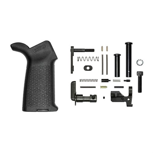 Das AR .308 M5 Lower Parts Kit von Aero Precision enthält alle wichtigen Teile zur Montage eines M5 Lower Receivers, inklusive einem Magpul MOE Grip für optimalen Komfort.