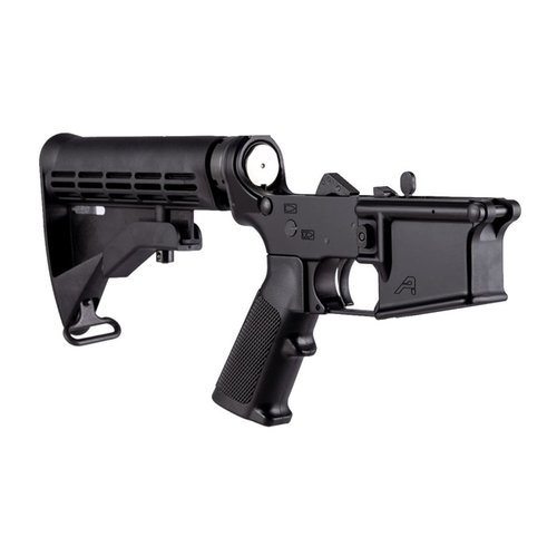 Der Aero Precision AR-15 Complete Lower Receiver ist die ideale Basis für dein individuelles AR-15 Gewehr, komplett mit M4 Stock, A2 Grip und Mil-spec Parts.