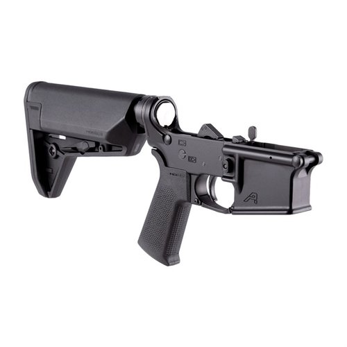 Der Aero Precision AR-15 Complete Lower Receiver bietet die perfekte Basis für deinen custom AR-15 Build mit MOE SL® Grip, MOE SL-S® Carbine Stock und hochwertiger Verarbeitung.