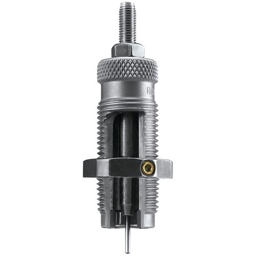 Die RCBS 9mm Luger und 9x21mm Carbide Sizer Die formt die Hülsen und entprimt sie, ohne dass du die Hülsen schmieren musst – einfach und effizient!
