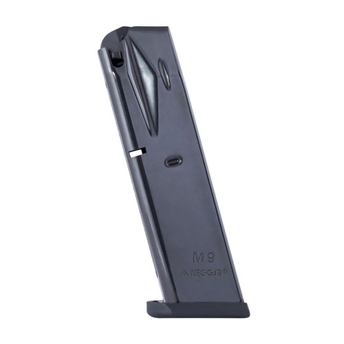 Die MEC-GAR Beretta 92FS/M9 Magazine bieten hohe Kapazität, eine Anti-Friktionsbeschichtung und zuverlässige Funktion für dein 9mm Erlebnis.