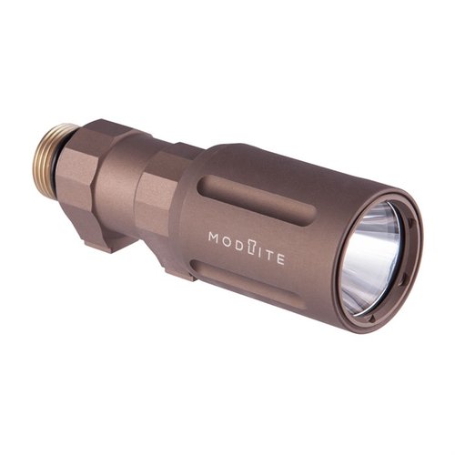 Die Modlite OKW-18350 Waffe-Lampe bietet 680 Lumen und eine extrem hohe Reichweite, ideal für Innen- und Außenanwendungen. Handgefertigt in den USA.