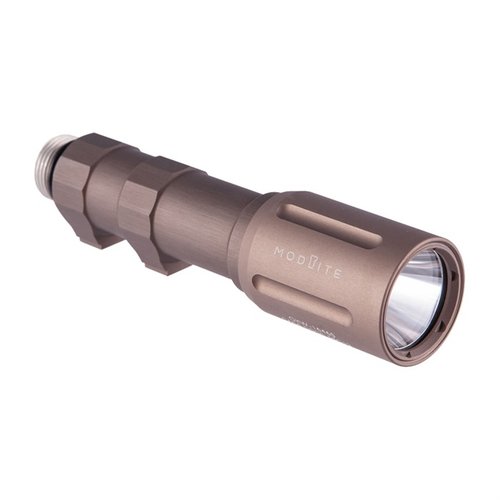 Die Modlite OKW-18650 Waffe-Lampe bietet 680 Lumen, extremen Throw und eine Laufzeit von 75 Minuten. Ideal für drinnen und draußen.