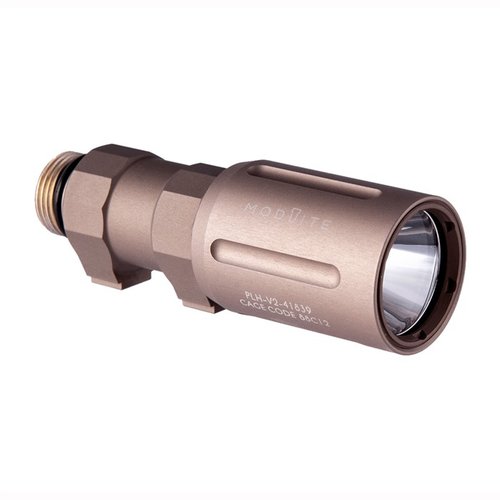 Die Modlite PLHv2 18350 Waffe-Lampe bietet 1350 Lumen, 54.000 Candela, eine verbesserte Reichweite und ist ideal für Innen- und Außenanwendungen.