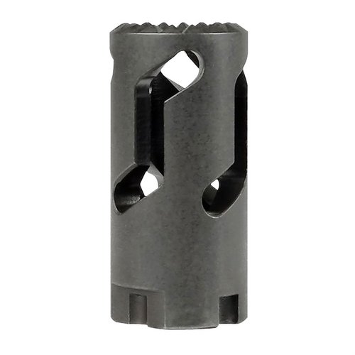 Der Midwest Industries AK Flash Hider reduziert den Rückstoß und die Mündungsfeuer, ist aus 4140 Stahl gefertigt und passt auf AK-Gewehre mit M14 x 1.0 LH Gewinde.