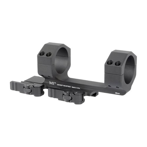 Die Midwest Industries 35mm QD Scope Mount bietet eine extrem glatte Funktion, werkzeuglose Anpassung und präzise Rückkehr zur Nullstellung bei nur 8,7 oz.
