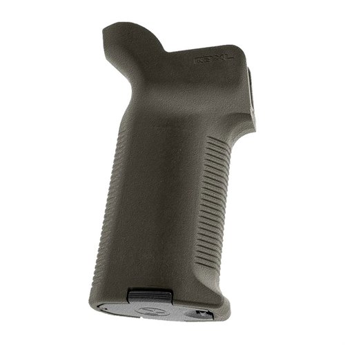 Der Magpul K2-XL Griff bietet eine verbesserte Kontrolle, mehr Komfort für große Hände und ist perfekt für AR-15/M4 mit vertikalem Design und Trapezoidal Surface Projections.