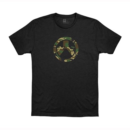 Entdecke das Magpul Woodland Camo Icon T-Shirt aus 60% Baumwolle und 40% Polyester, bequem, robust und in mehreren Größen erhältlich!