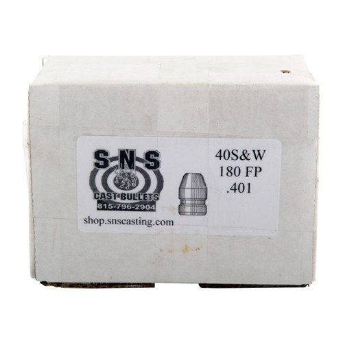 .40 Kaliber Gussgeschosse von SNS bieten dir präzise und konsistente Leistung mit einer hochwertigen Legierung und einer Härte von 18 Brinell - ideal für dein Schießtraining!
